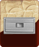 506 - Зольная заслонка, литье, серая размеры 130х65 мм, вес 1,2 кг